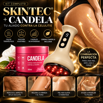 MASAJEADOR ANTICELULÍTICO SKINTEC® + Crema CANDELA