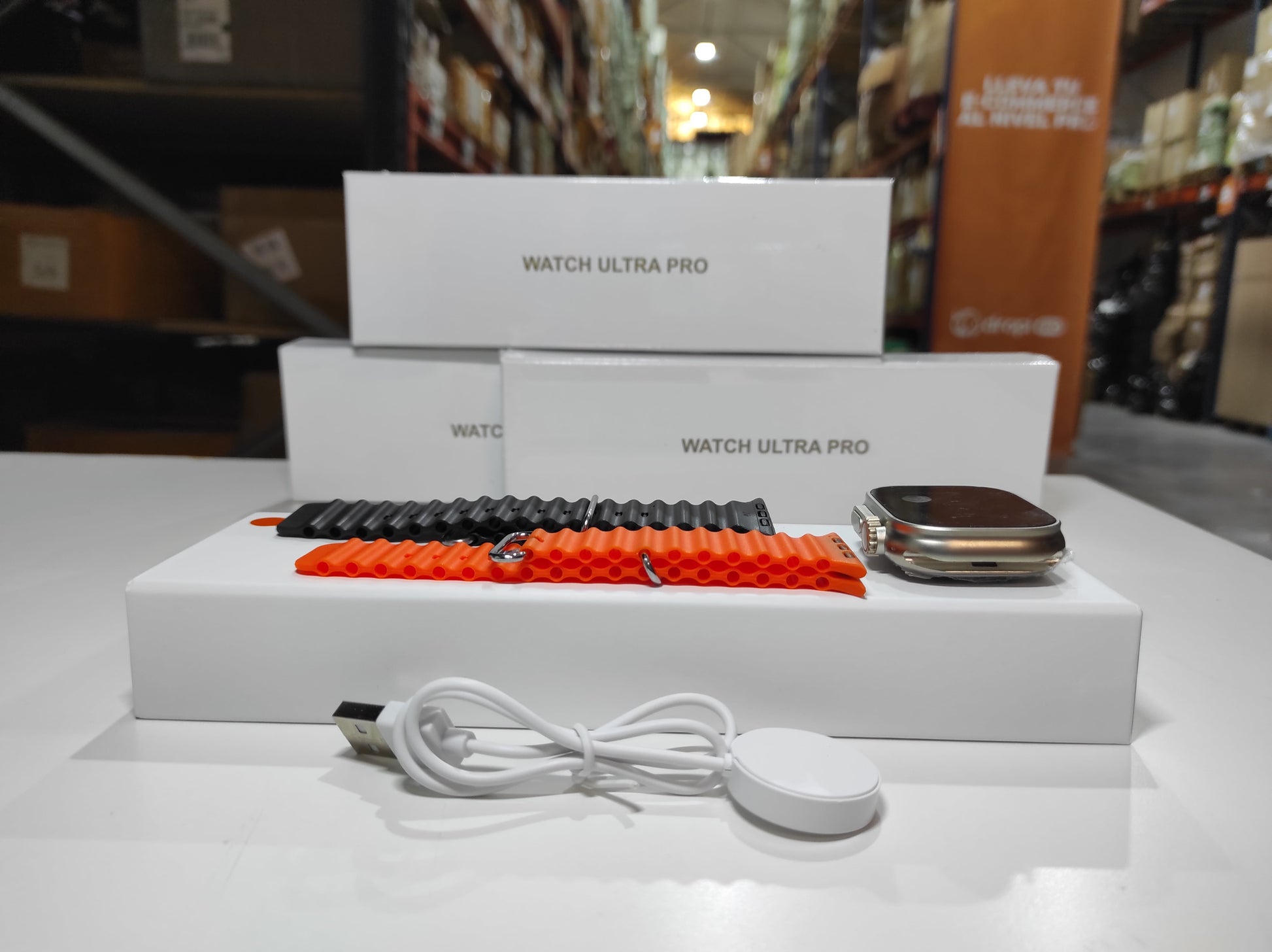 Smartwatch Ultra Pro con 2 Correas (Negro + Naranja) - additional image 4