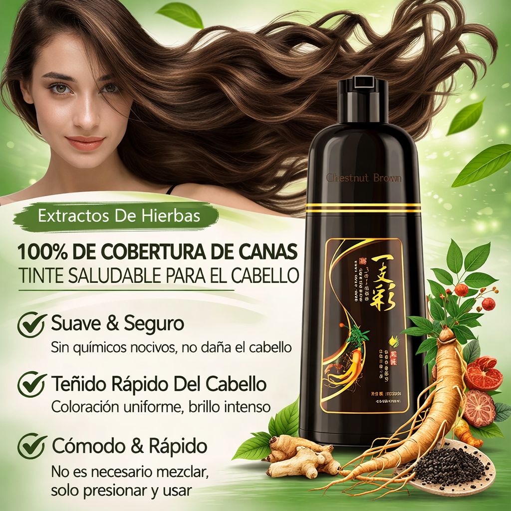 Shampoo Power Max® - Cubre Canas y Rejuvenece tu Imagen