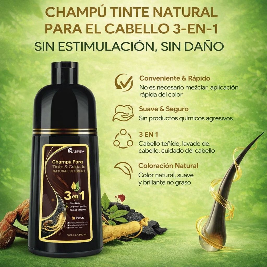 Shampoo Power Max® - Cubre Canas y Rejuvenece tu Imagen