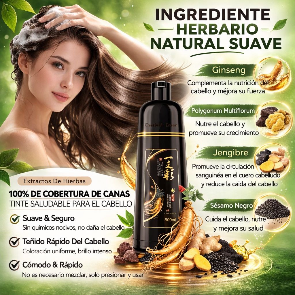 Shampoo Power Max® - Cubre Canas y Rejuvenece tu Imagen